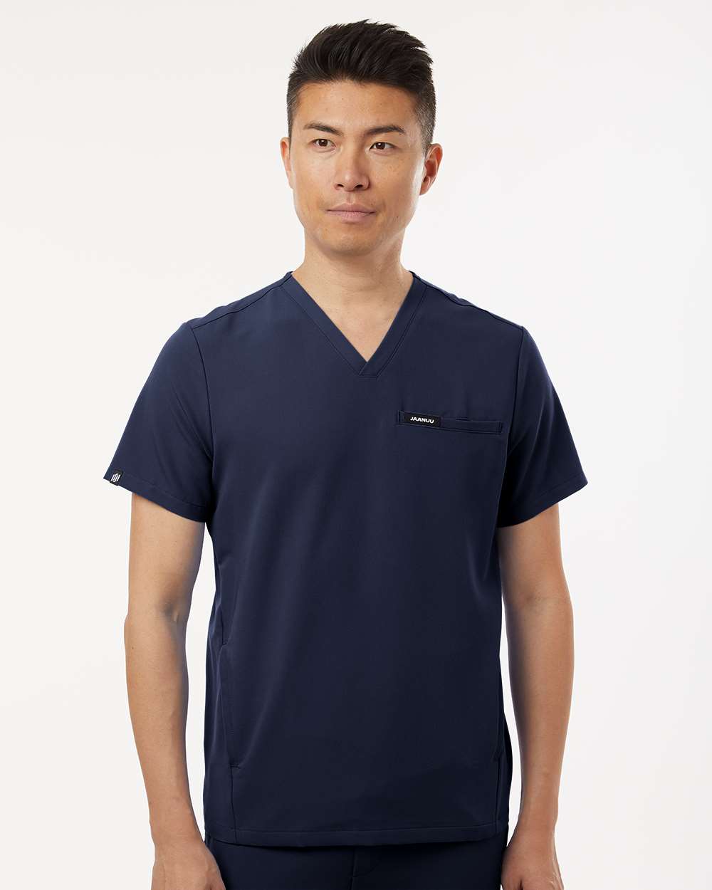 Jaanuu Platt 3-Pocket V-Neck Scrub Top (Men&