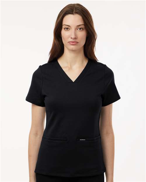 Jaanuu Cesi UltraSoft V-Neck Scrub Top (Women&