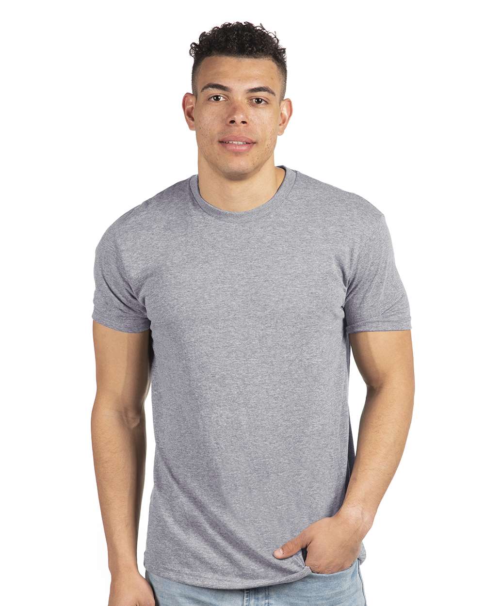 Next Level Cotton Tee - Heather Grey