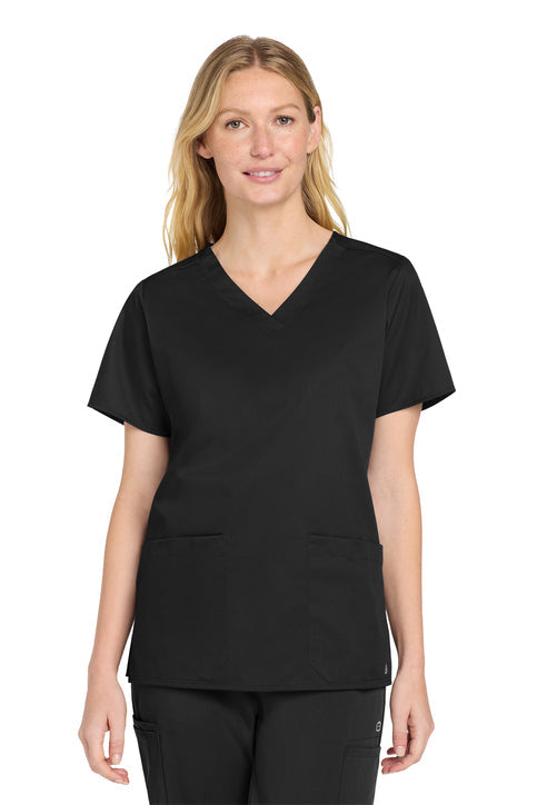Wink WorkFlex V-Neck Scrub Top (Women&