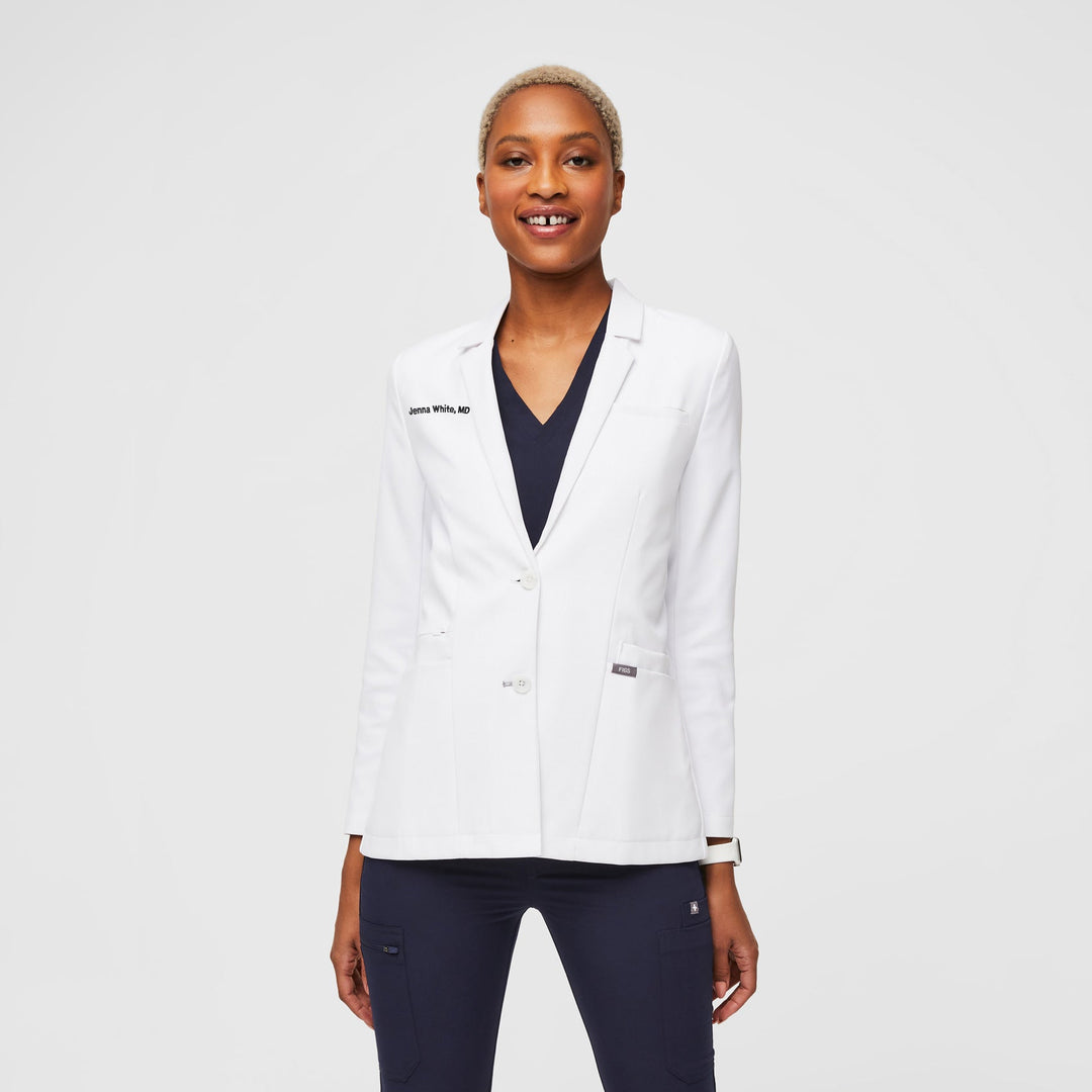 FIGS Bellevue Classic Short Lab Coat (Women's) — Doctor's Top
